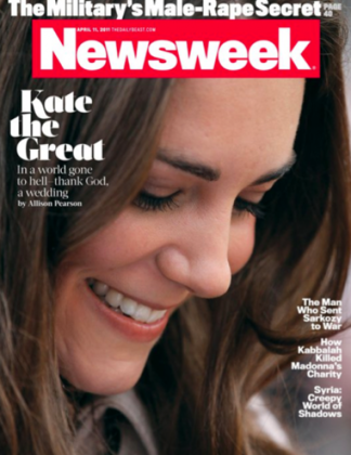 newsweek magazine cover. Newsweek magazine - Kate The